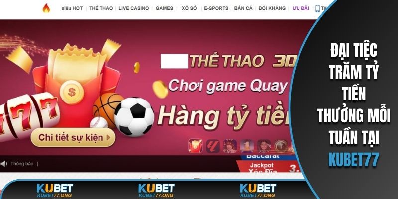 Đại tiệc trăm tỷ tiền thưởng mỗi tuần